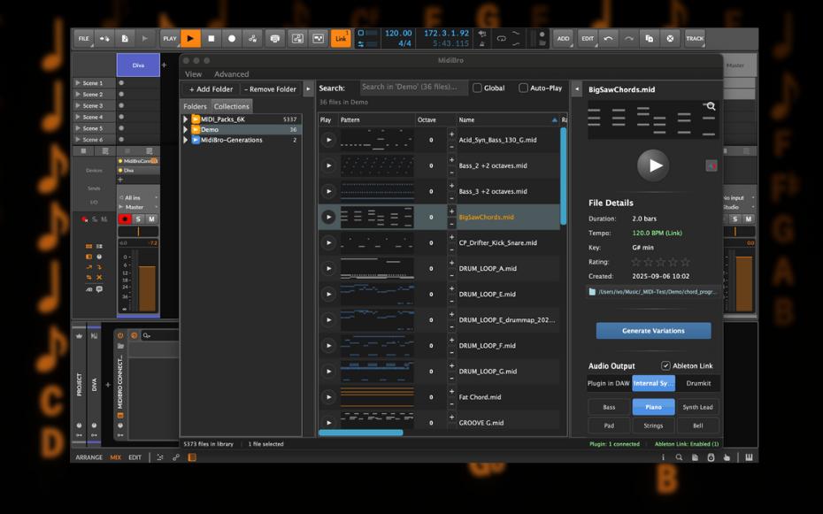 Synchronize with DAW